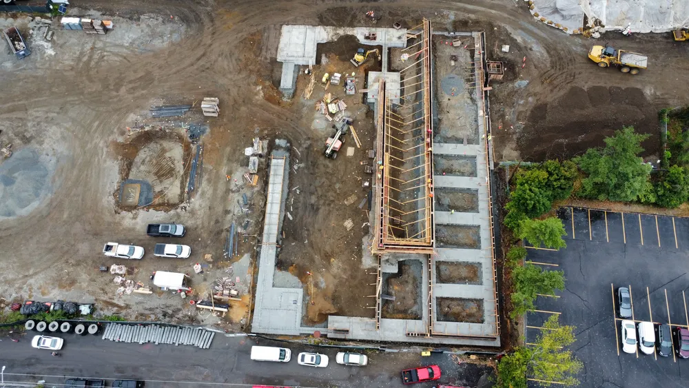 Erecting stick frame walls, phase 2